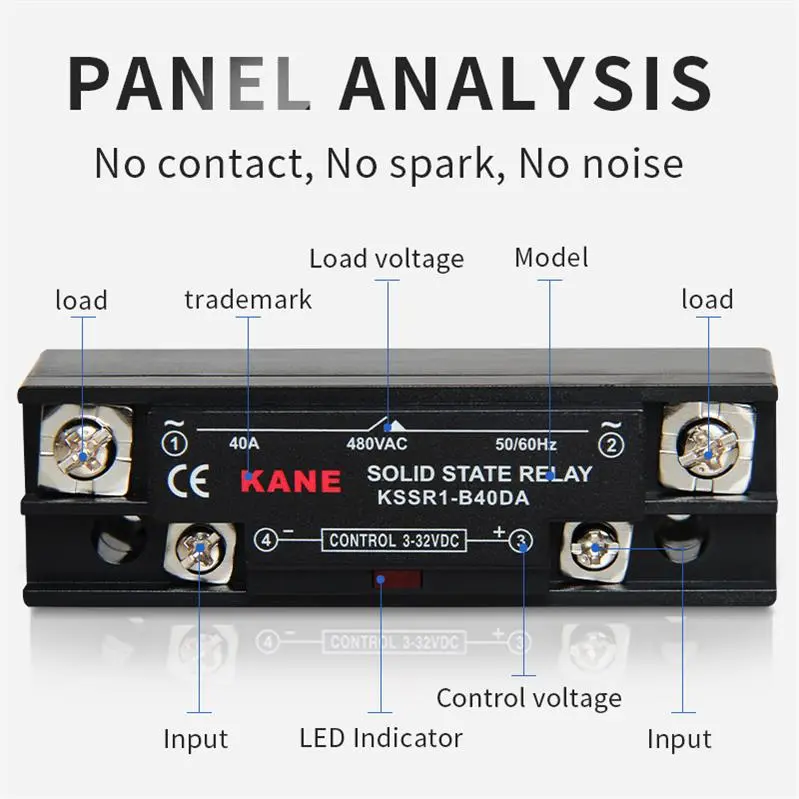 Slim DIN rail mount SSR