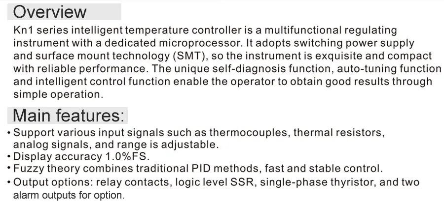 3.KN1 Series Intelligent PID Temperature Controller.jpg