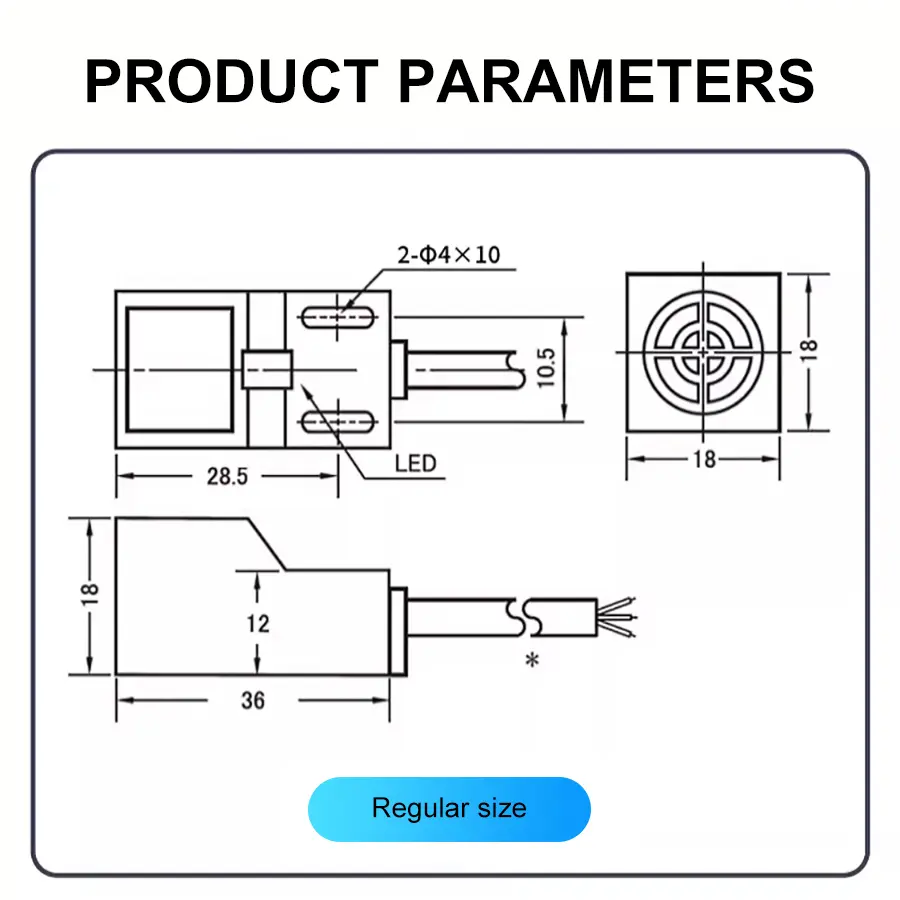 1.1.LMF1-N series Square Proximity Sensor for Detection Metal.jpg