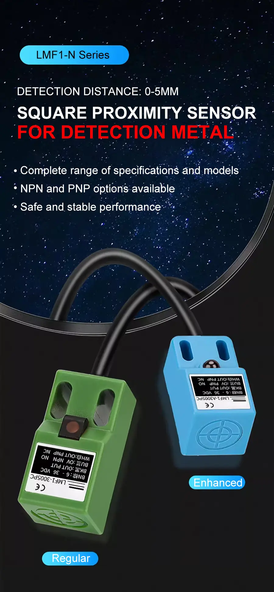 1.LMF1-N series Square Proximity Sensor for Detection Metal.jpg