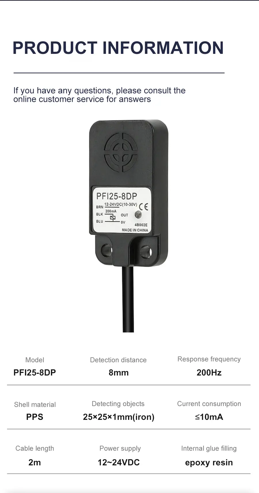 9.PFI Series Rectangular Inductive Flat Type Proximity Sensors.jpg