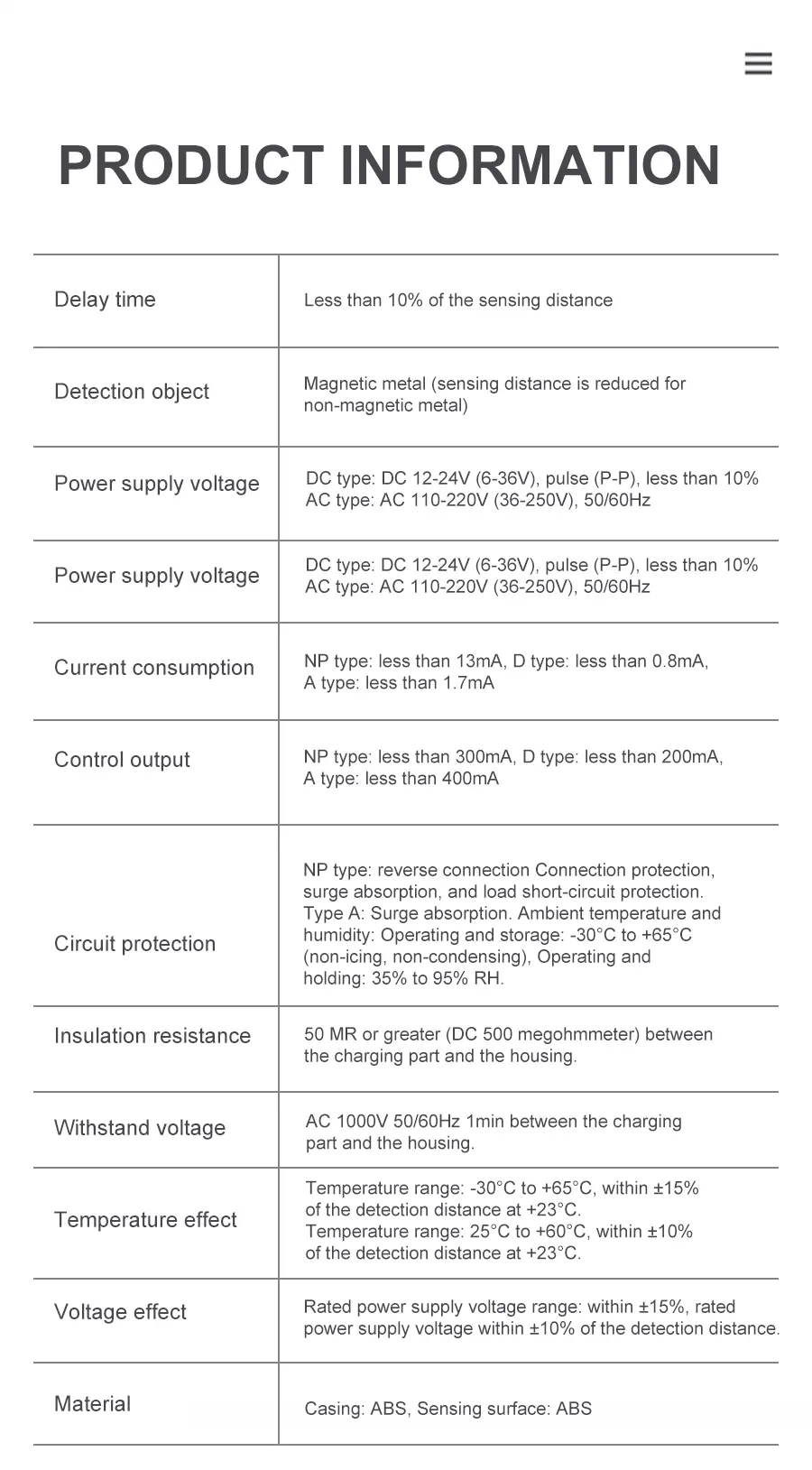 11.Long Distance Proximity Switch Stable performance.jpg