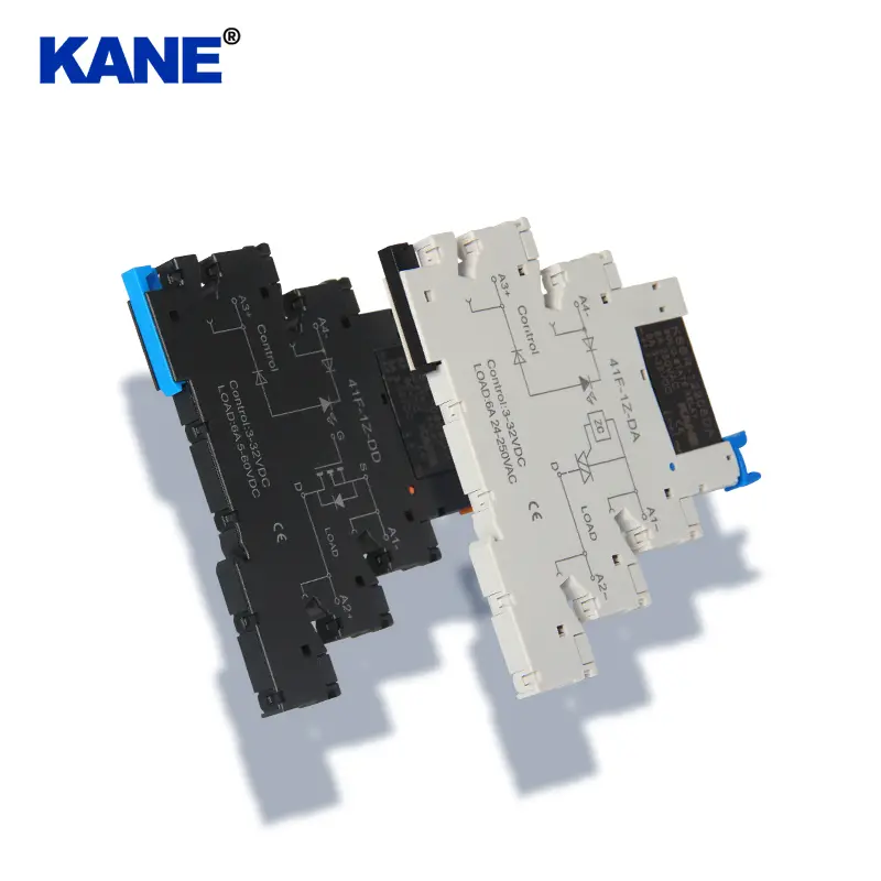 Ultra thin DIN rail mount SSR relay module
